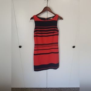 Banana Republic Navy and Red Striped Dress Size 4P